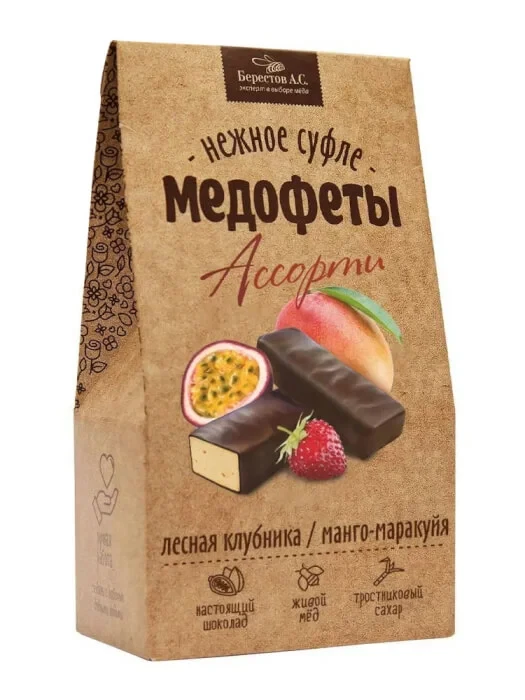 Берестов Медофеты Манго маракуйя и клубникой,150г    в Санкт-Петербурге