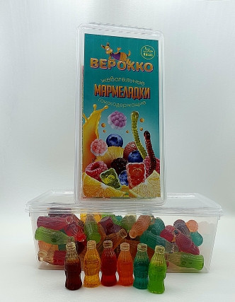 №2 Жевательный мармелад Бутылочки МИКС, 250г      в Санкт-Петербурге