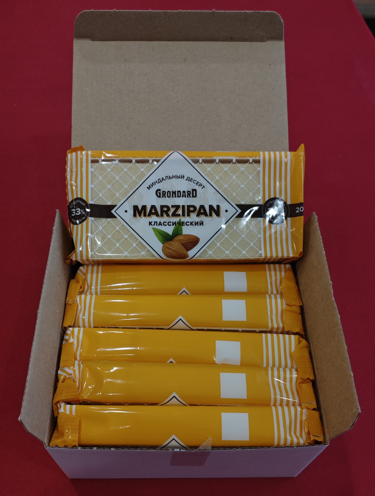  TM Grondard      (11133) Марципан 33%, (блок 6 шт по 200г)             в Санкт-Петербурге