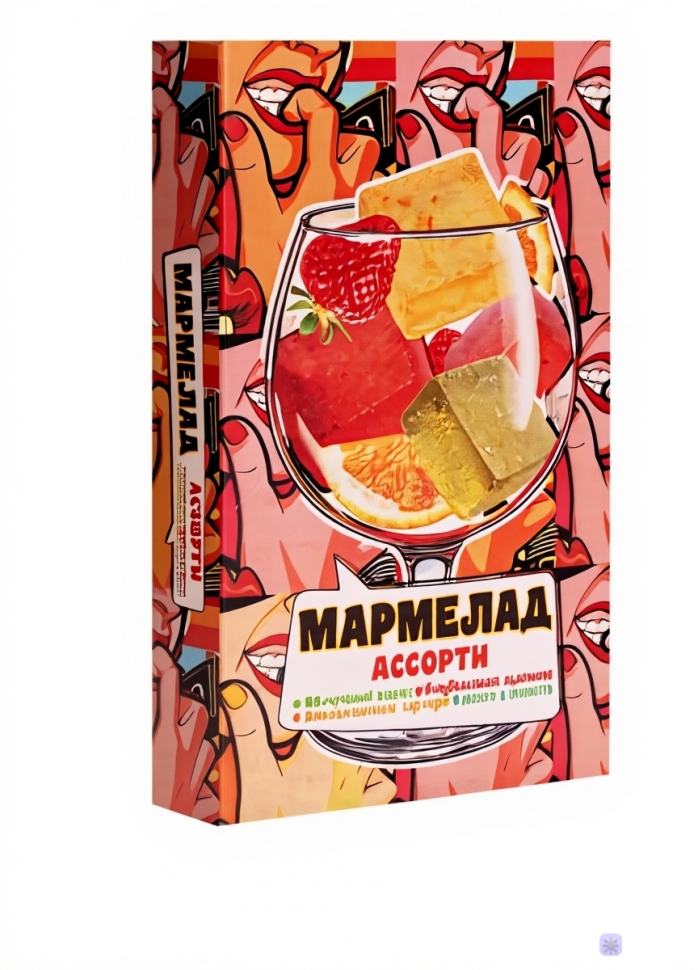  Мармелад АлкоАссорти(яблочный виски, клубничный просекко, апельсиновый вермут, лайм текила) 110г в Санкт-Петербурге