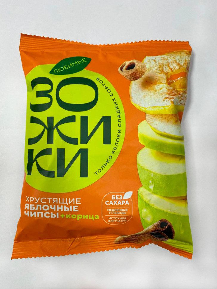  Зожики Яблочные+корица чипсы, 25г  в Санкт-Петербурге